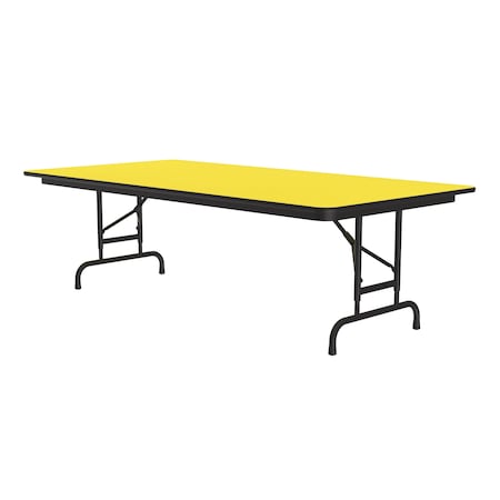 Correll CFA Adjustable HPL Folding Tables 36x72 Yellow CFA3672PX-38
